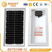 2017 hot selling mono solar 10watt panel with tuv iso ce